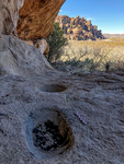 Bedrock Grinding Basin and Mortar at Hueco Tanks State Park and Historic Site by Allen Dart and Chris Reed