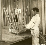 2360-372346 Native Texan Weaving Basket - Sabine National Forest 1938