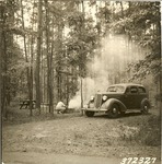 2351.3-372372 Starting Fire Picnic Supper - Davy Crockett National Forest 1938