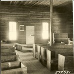 23620-372531 Interior First Protestant Church East Texas - Sabine National Forest 1938 by United States Forest Service
