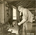 5600-372426 Repair Men Grinding Admin Site - Angelina National Forest 1938 by United States Forest Service