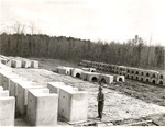 2500 T64-358 Pipeline Concrete Weights - Angelina National Forest 1960 by United States Forest Service