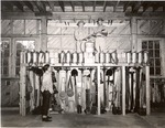 5100-1379 Fire Tool Rack Inspection Four Notch - Sam Houston National Forest 1950