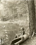 2351-4-T65-23 Boy Fishing Red Hills - Sabine National Forest by United States Forest Service