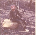 1650.5 T67-24 Peculiar Shaped Stone - Sabine National Forest 1966
