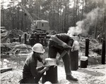 1310 T67-2-1 Corpsmen Building Bridge - Sam Houston National Forest 1967 by United States Forest Service