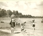 2351-372315 Children Swimming Ratcliff - Davy Crockett National Forest 1938 by United States Forest Service