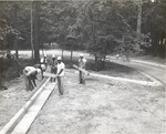 1310 T64-125 APW Crew Removing Forms - Sam Houston National Forest 1963 by United States Forest Service