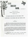 Texas Forestry Paper No. 8 by J. David Lenhart