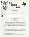 Texas Forestry Paper No. 13 by Ray R. Hicks Jr., Johnny C. Jones, and Michael H. Cotton